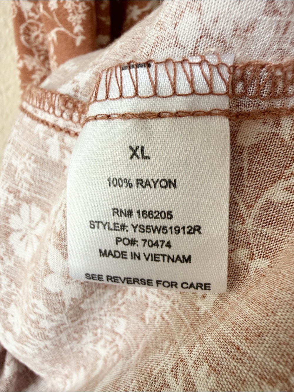Lucky Brand Boho Floral Tiered Button Front Mini Dress Rayon - Picture 12 of 13